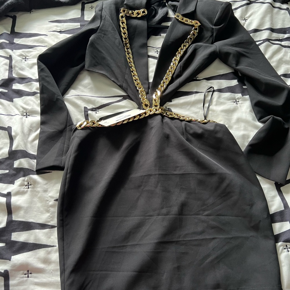 Black mini dress Size: Large w/ tag